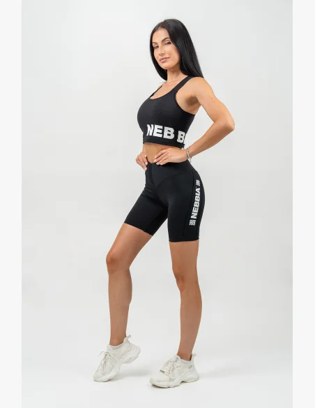 NEBBIA • Vyztužená sportovní podprsenka s vysokou oporou GYM TIME černá • Nebshop.cz