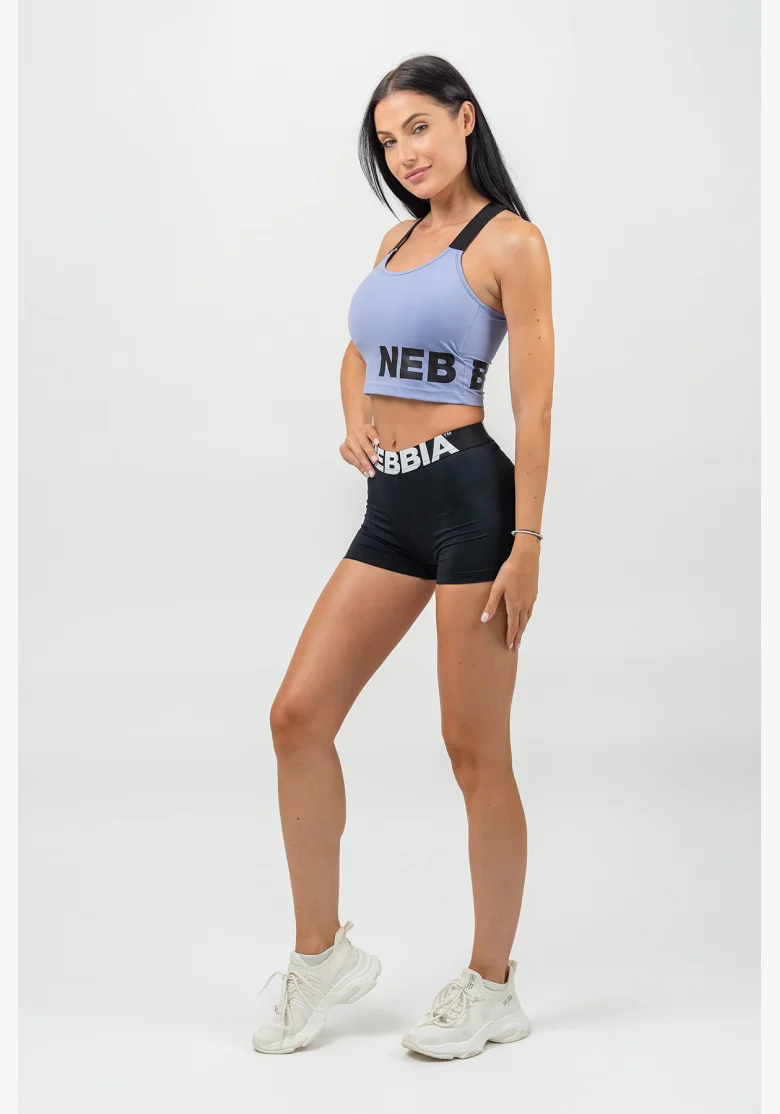 NEBBIA • Vyztužená sportovní podprsenka s vysokou oporou GYM TIME fialová • Nebshop.cz