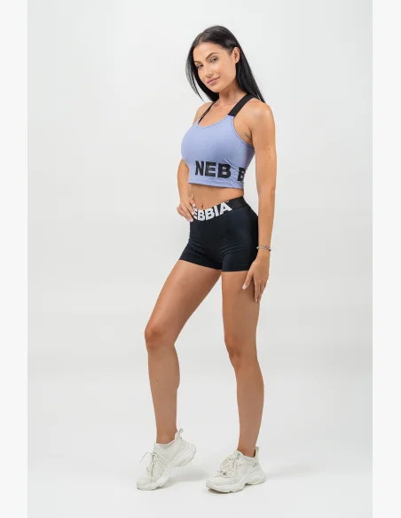 NEBBIA • Vyztužená sportovní podprsenka s vysokou oporou GYM TIME fialová • Nebshop.cz