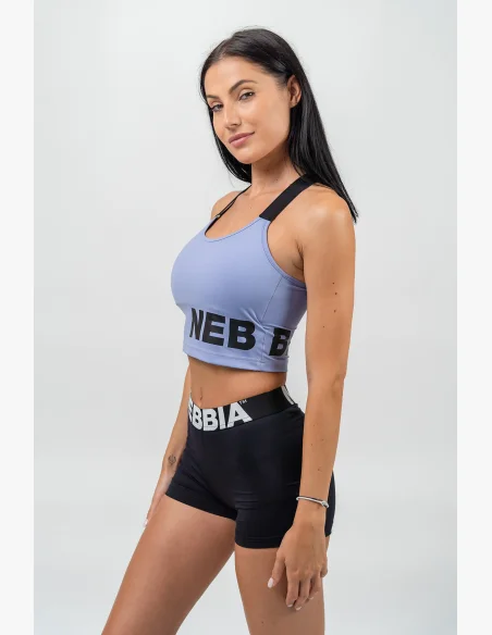 NEBBIA • Vyztužená sportovní podprsenka s vysokou oporou GYM TIME fialová • Nebshop.cz