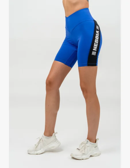 NEBBIA • Cyklistické šortky s vysokým pasem ICONIC modrá • Nebshop.cz