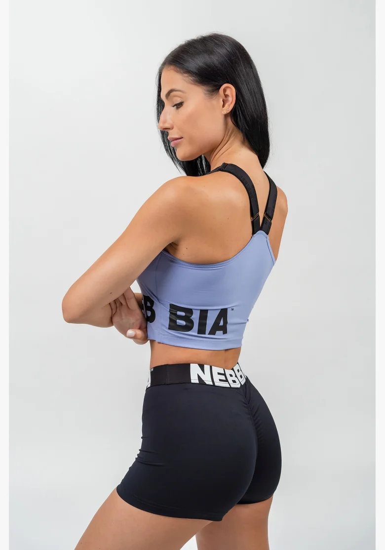 NEBBIA • Fitness šortky s vysokým pasem GLUTE PUMP černá • Nebshop.cz