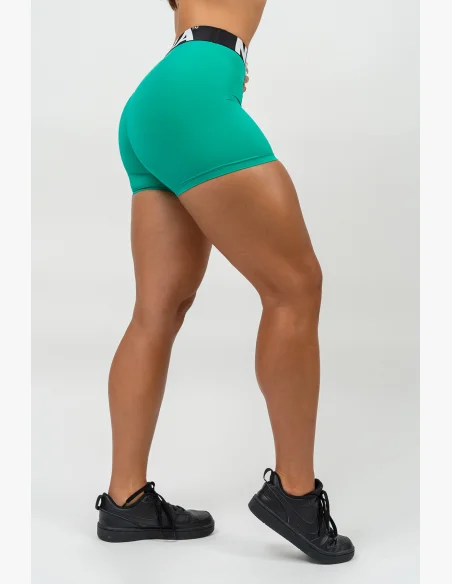 NEBBIA • Fitness šortky s vysokým pasem GLUTE PUMP zelená • Nebshop.cz