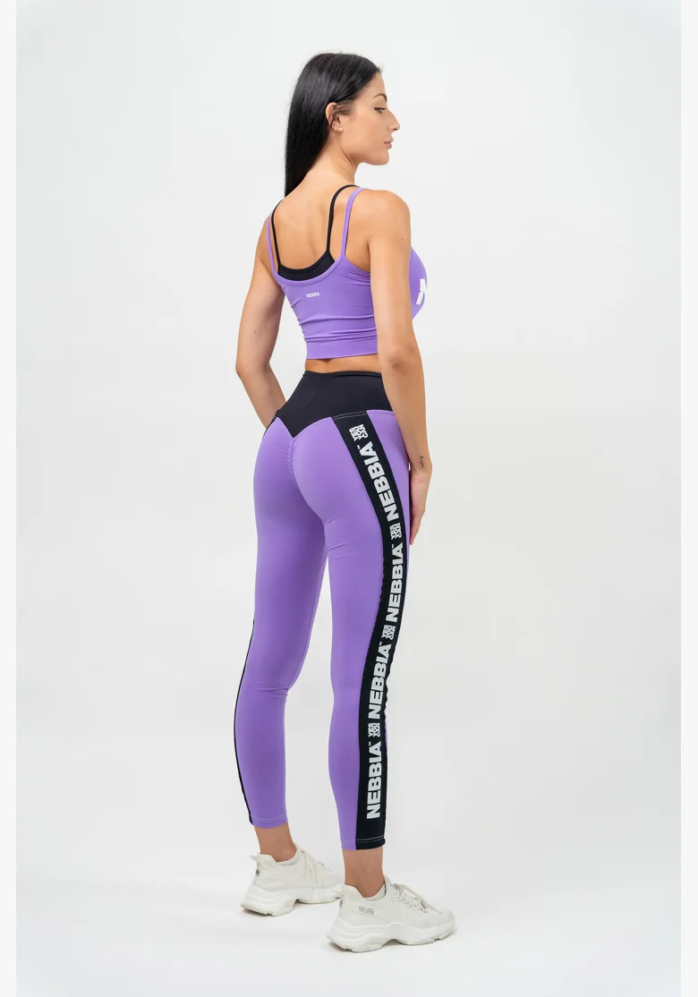 NEBBIA • Dvouvrstvá sportovní podprsenka FLEX lila • Nebshop.cz