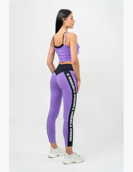 NEBBIA • Dvouvrstvá sportovní podprsenka FLEX lila • Nebshop.cz