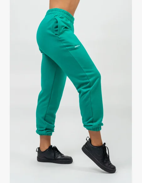 NEBBIA • Sportovní volné tepláky GYM TIME zelená • Nebshop.cz