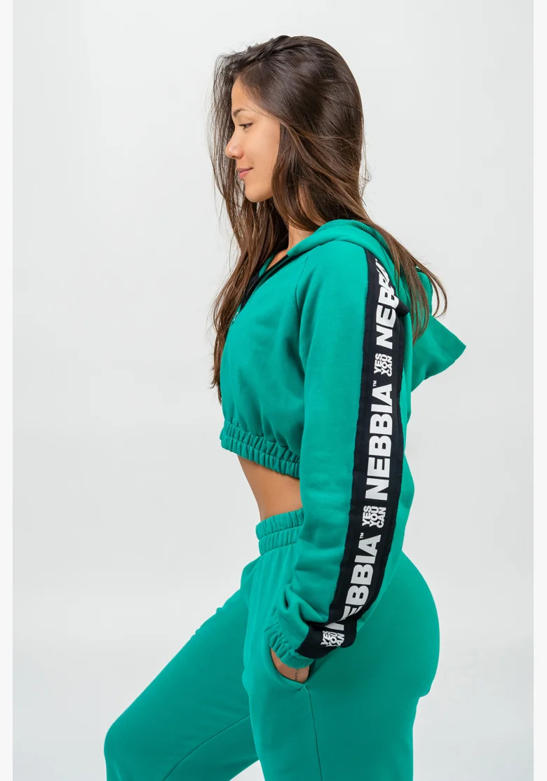 NEBBIA • Sportovní volné tepláky GYM TIME zelená • Nebshop.cz