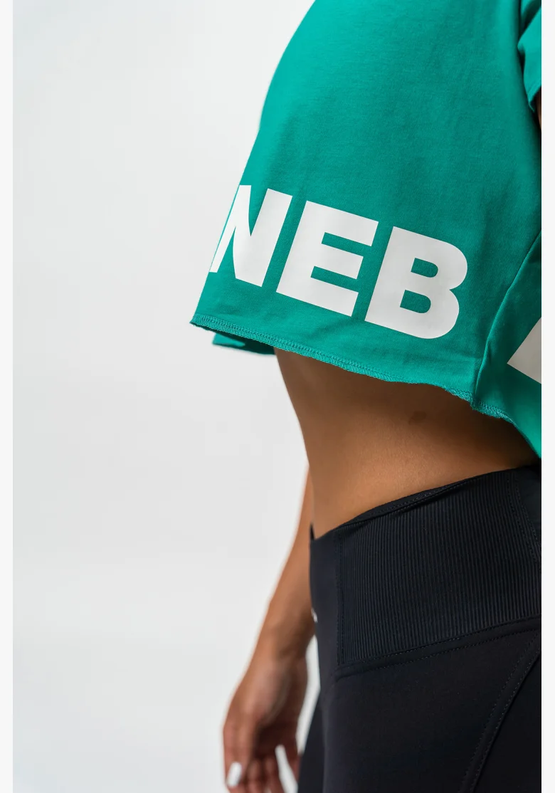 NEBBIA • Crop top tričko POWERHOUSE zelena • Nebshop.cz