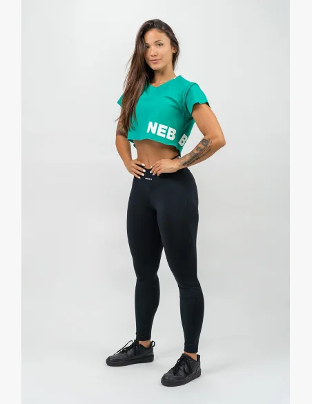 NEBBIA • Crop top tričko POWERHOUSE zelena • Nebshop.cz