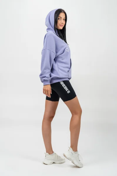 NEBBIA • Oversize mikina s kapucí GYM RAT fialová • Nebshop.cz 2