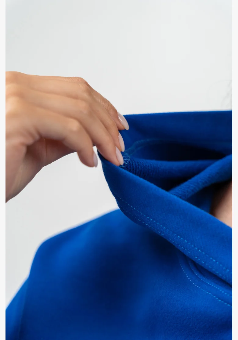 NEBBIA • Oversize mikina s kapucí GYM RAT modrá • Nebshop.cz