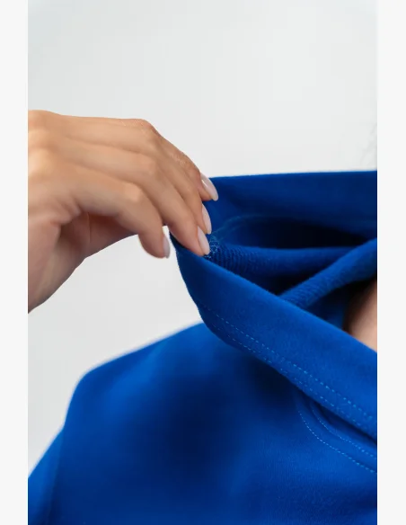 NEBBIA • Oversize mikina s kapucí GYM RAT modrá • Nebshop.cz