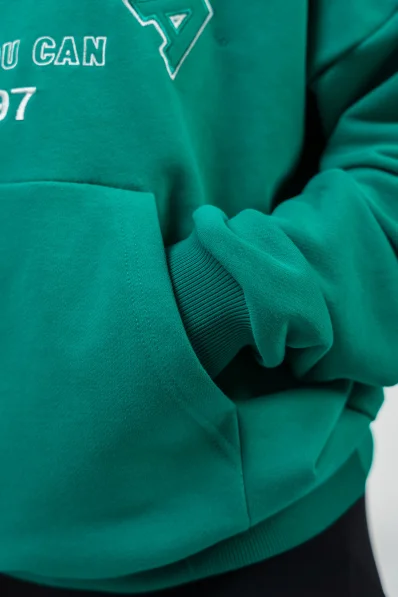 NEBBIA • Oversize mikina s kapucí GYM RAT zelená • Nebshop.cz 2
