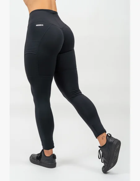 NEBBIA • Legíny s vysokým pasem LEG DAY GOALS černá • Nebshop.cz