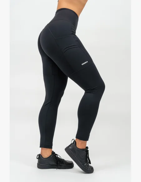 NEBBIA • Legíny s vysokým pasem LEG DAY GOALS černá • Nebshop.cz