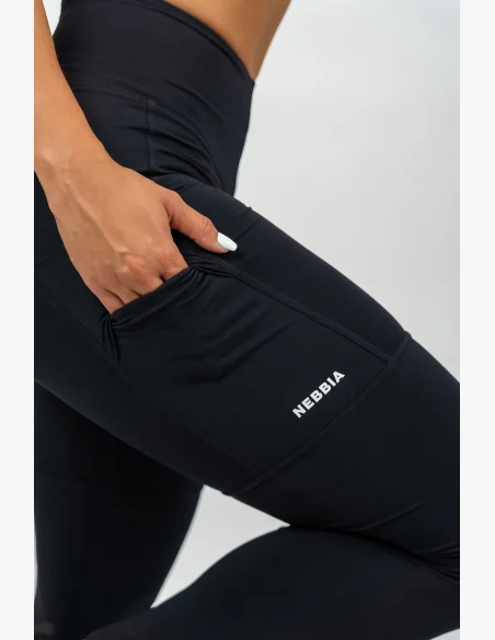 NEBBIA • Legíny s vysokým pasem LEG DAY GOALS černá • Nebshop.cz