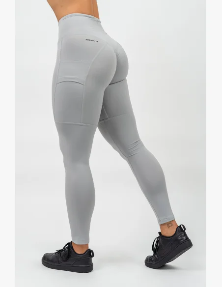 NEBBIA • Legíny s vysokým pasem LEG DAY GOALS šedá • Nebshop.cz