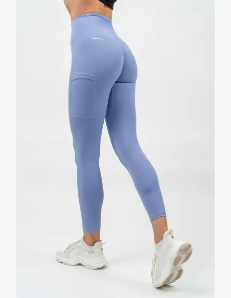NEBBIA • Legíny s vysokým pasem LEG DAY GOALS fialova • Nebshop.cz
