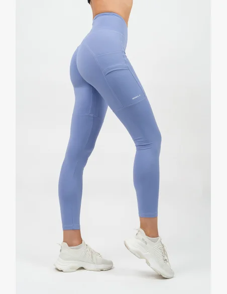 NEBBIA • Legíny s vysokým pasem LEG DAY GOALS fialova • Nebshop.cz