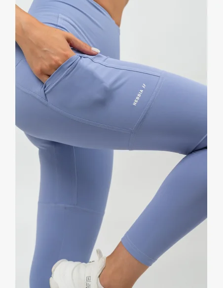 NEBBIA • Legíny s vysokým pasem LEG DAY GOALS fialova • Nebshop.cz