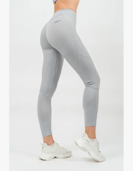 NEBBIA • Tvarující legíny s vysokým pasem GLUTE PUMP šedá • Nebshop.cz