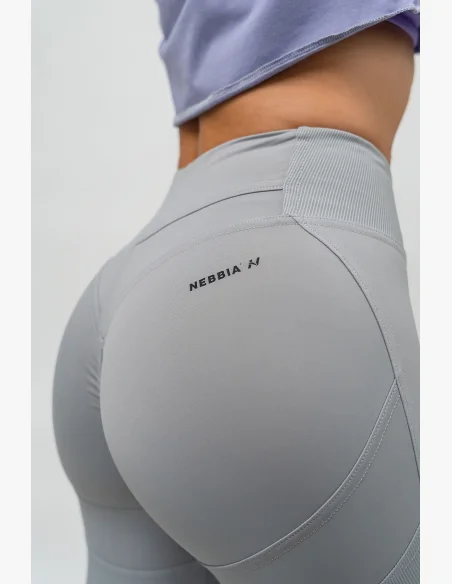 NEBBIA • Tvarující legíny s vysokým pasem GLUTE PUMP šedá • Nebshop.cz