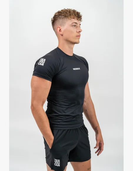 NEBBIA • Kompresní Sportovní Tričko ENDURANCE černá • Nebshop.cz