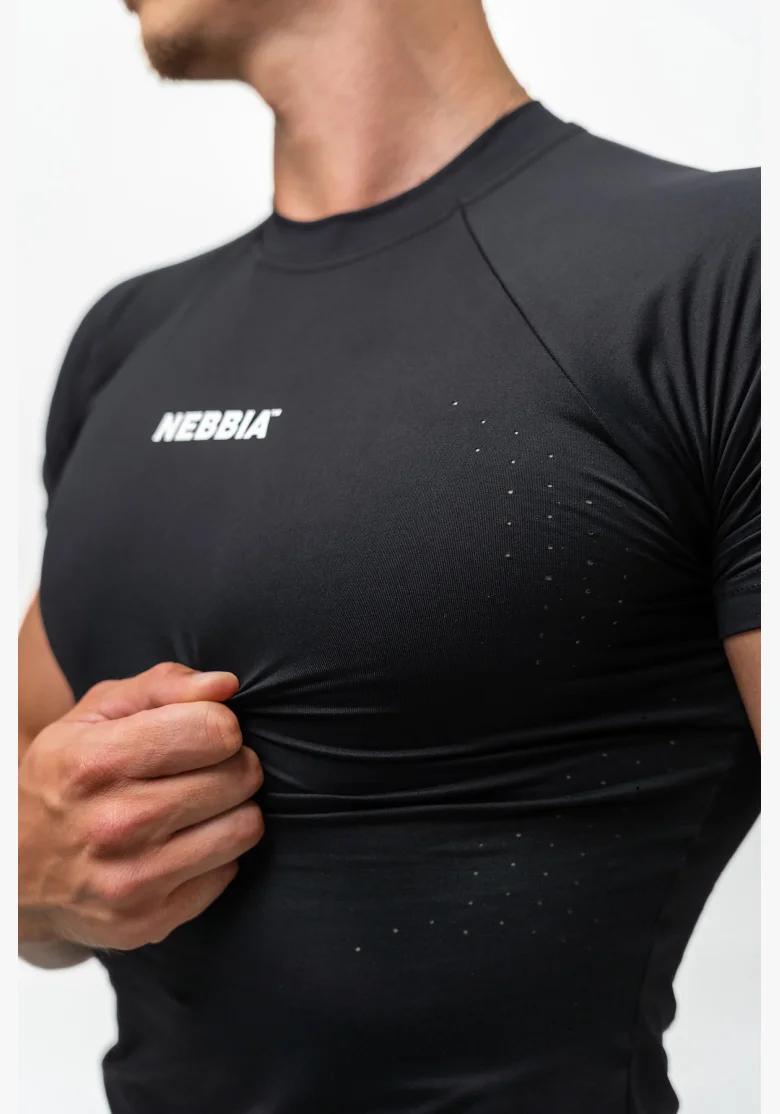 NEBBIA • Kompresní Sportovní Tričko ENDURANCE černá • Nebshop.cz