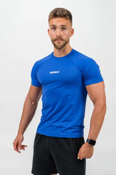 NEBBIA • Kompresní Sportovní Tričko ENDURANCE modrá • Nebshop.cz