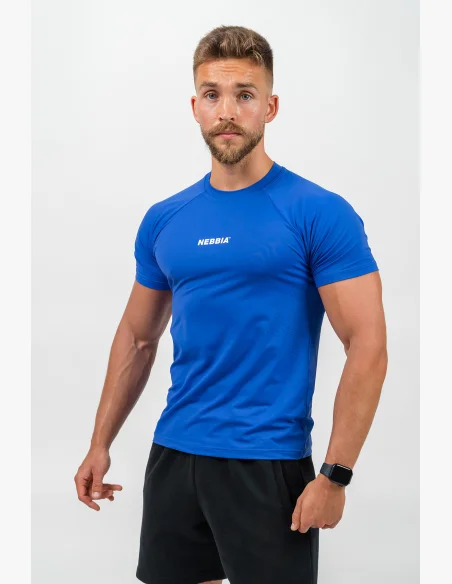NEBBIA • Kompresní Sportovní Tričko ENDURANCE modrá • Nebshop.cz