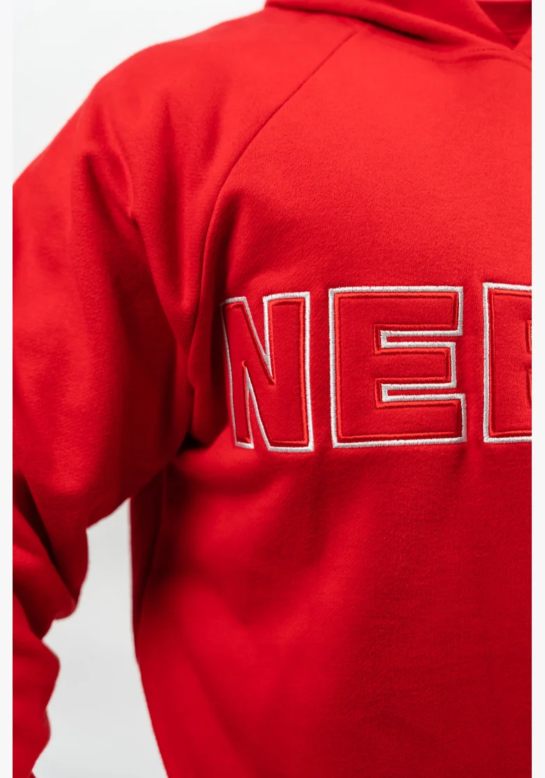 NEBBIA • Mikina s kapucí LEGACY červena • Nebshop.cz