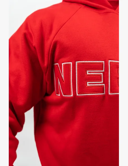 NEBBIA • Mikina s kapucí LEGACY červena • Nebshop.cz