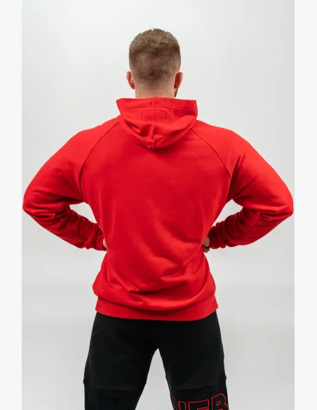NEBBIA • Mikina s kapucí LEGACY červena • Nebshop.cz