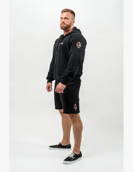 NEBBIA • Mikina na zip BEYOND ORDINARY černá • Nebshop.cz