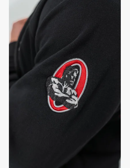 NEBBIA • Mikina na zip BEYOND ORDINARY černá • Nebshop.cz