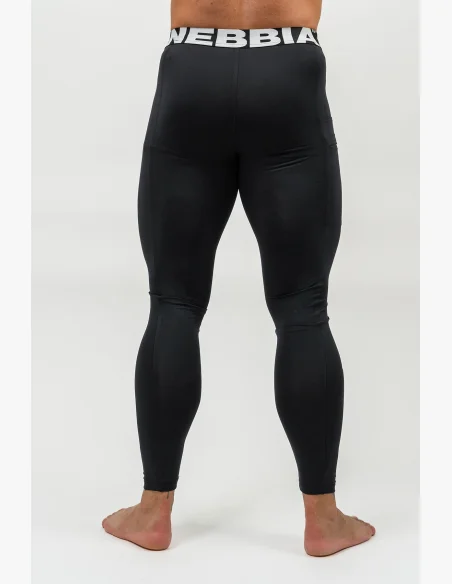 NEBBIA • Fitness legíny s kapsou DISCIPLINE černá• Nebshop.cz