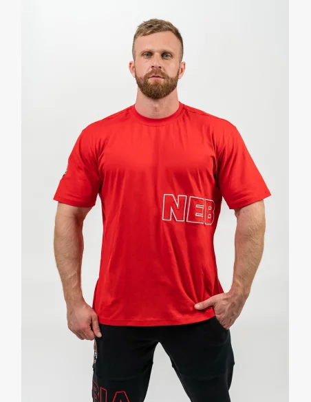 NEBBIA • Triko s krátkým rukávem DEDICATION červená • Nebshop.cz