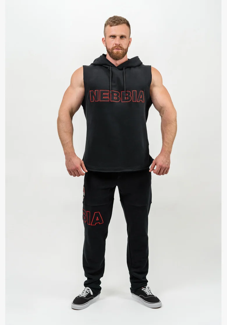 NEBBIA • Mikina bez rukávů IRON BEAST černá • Nebshop.cz