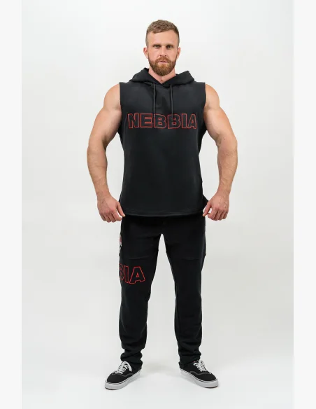 NEBBIA • Mikina bez rukávů IRON BEAST černá • Nebshop.cz