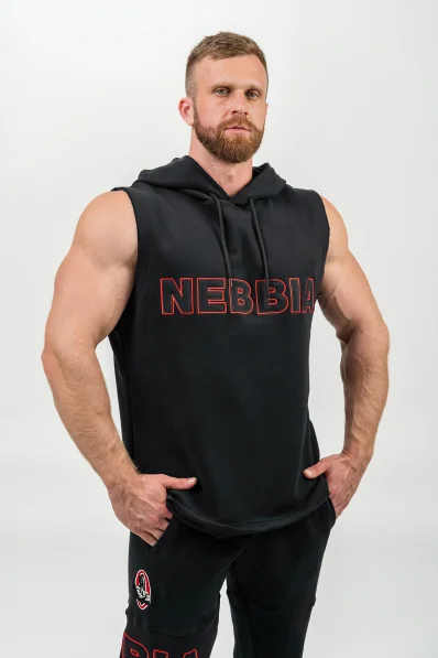 NEBBIA • Mikina bez rukávů IRON BEAST černá • Nebshop.cz