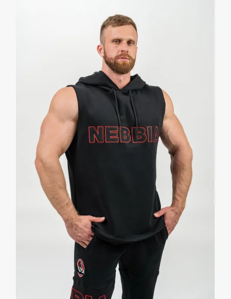 NEBBIA • Mikina bez rukávů IRON BEAST černá • Nebshop.cz