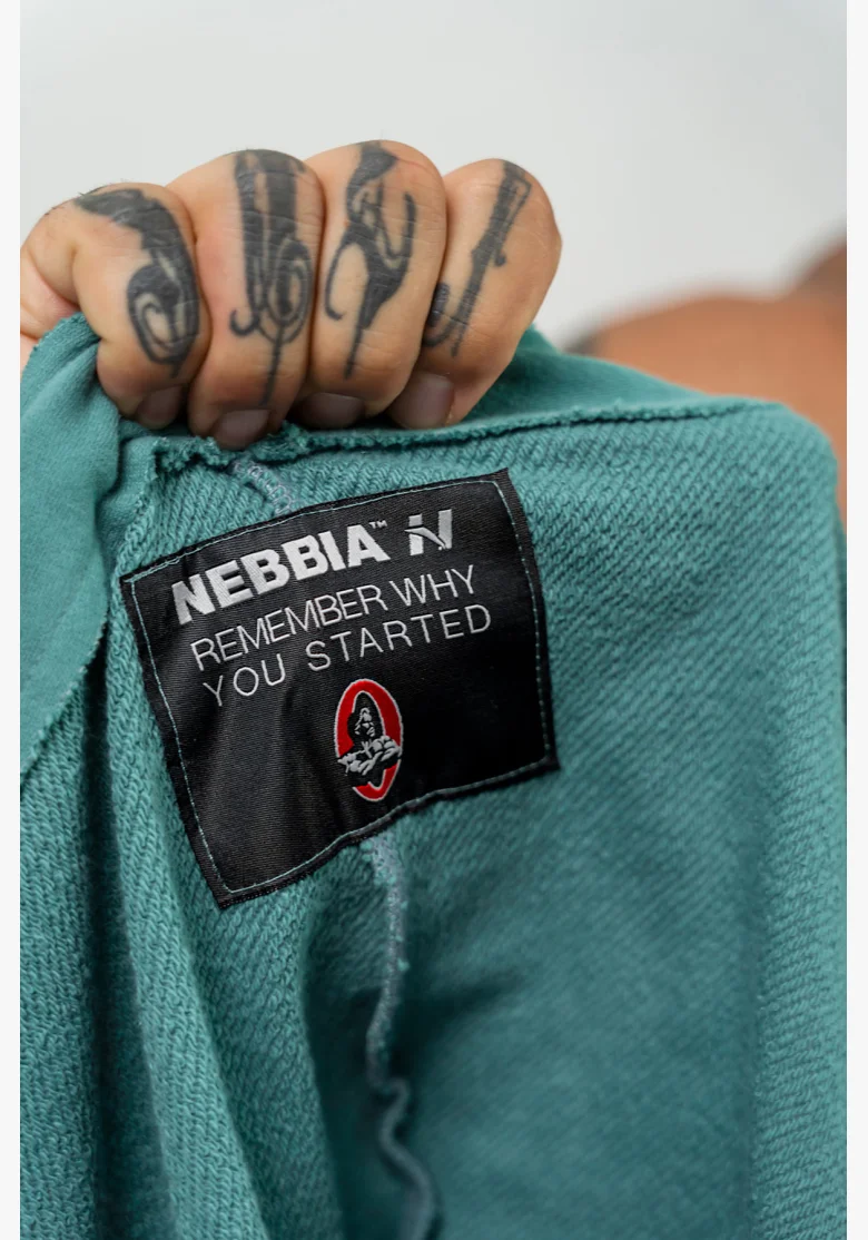 NEBBIA • Mikina bez rukávů IRON BEAST zelená • Nebshop.cz