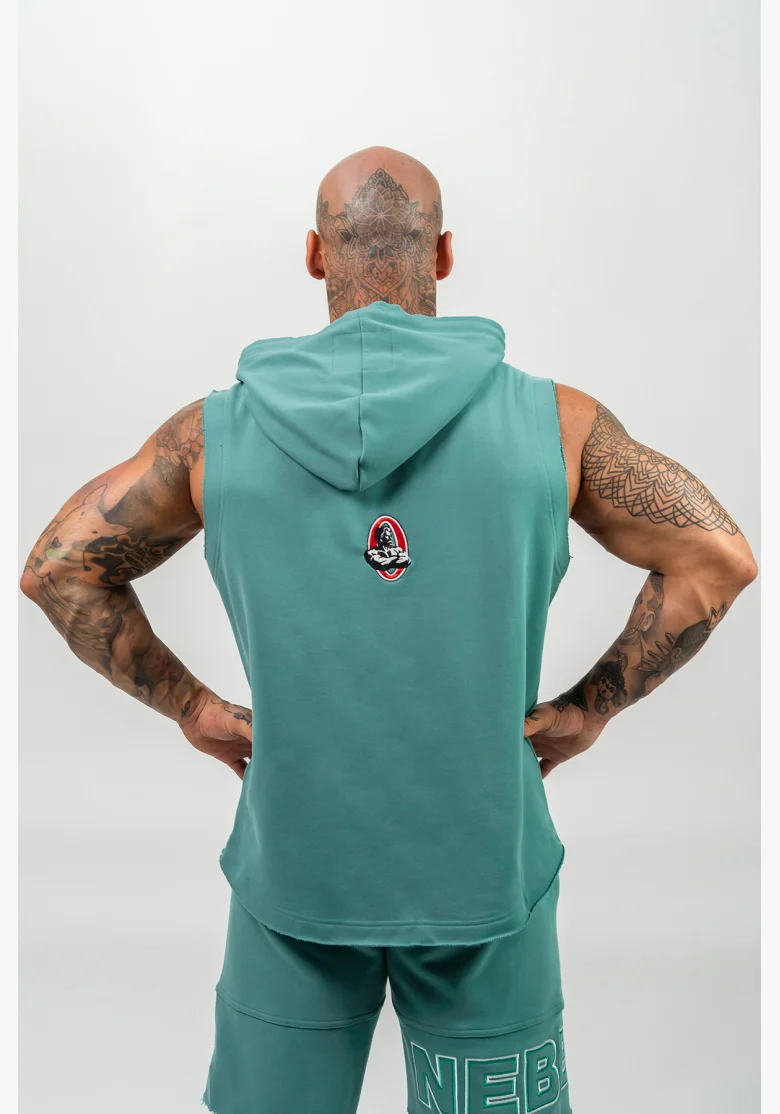NEBBIA • Mikina bez rukávů IRON BEAST zelená • Nebshop.cz