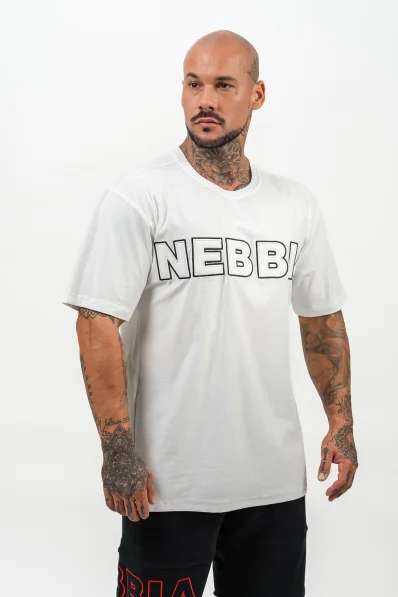 NEBBIA • Triko s krátkým rukávem LEGACY bíla • Nebshop.cz