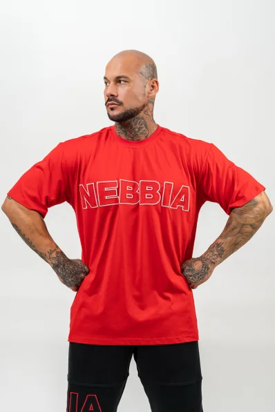 NEBBIA • Triko s krátkým rukávem LEGACY červená • Nebshop.cz