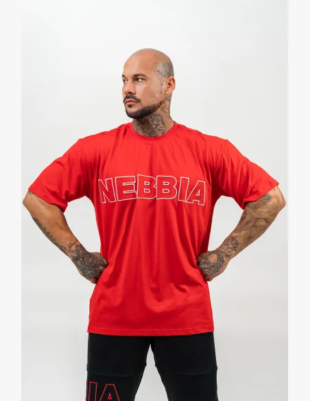NEBBIA • Triko s krátkým rukávem LEGACY červená • Nebshop.cz