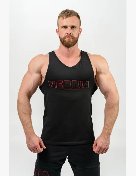 NEBBIA • Fitness tílko STRENGTH černá • Nebshop.cz