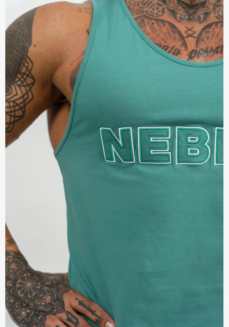 NEBBIA • Fitness tílko STRENGTH zelená • Nebshop.cz