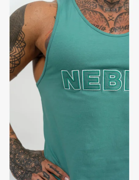 NEBBIA • Fitness tílko STRENGTH zelená • Nebshop.cz