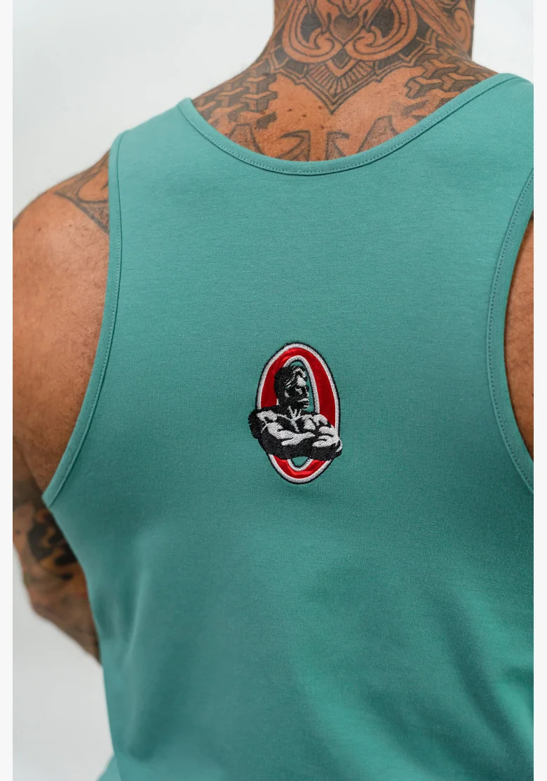 NEBBIA • Fitness tílko STRENGTH zelená • Nebshop.cz